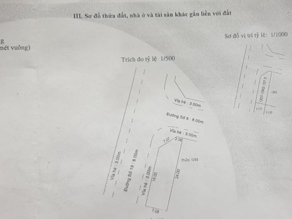 Lô góc 2 mặt tiền KDC Vĩnh Phú, Tp Thuận An 7×24 giá cực tốt