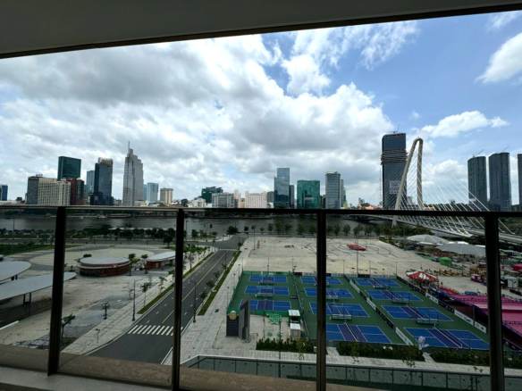 Duplex Metropole Thủ Thiêm view trực diện trung tâm Sài Gòn cho thuê nhà trống