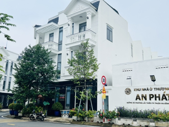 Cho thuê nhà đẹp góc 2 mặt tiền An Phát Lái Thiêu, Tp Thuận An