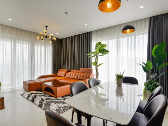 Bán gấp căn hộ Đảo Kim Cương 3PN view sông, nội thất xịn sò