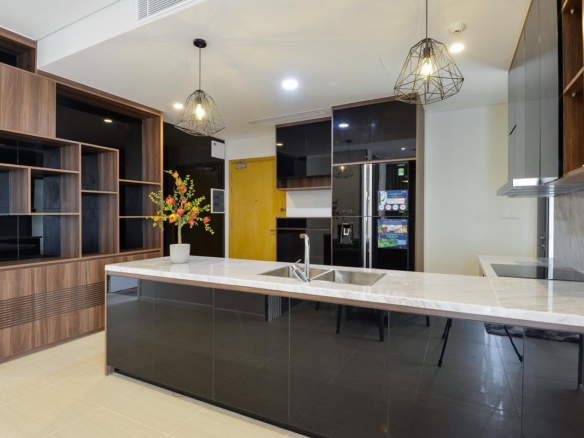 Bán gấp căn hộ Đảo Kim Cương 3PN view sông, nội thất xịn sò