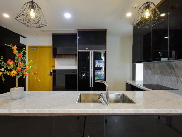 Bán gấp căn hộ Đảo Kim Cương 3PN view sông, nội thất xịn sò