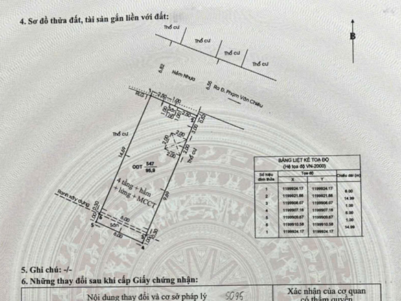 Bán tòa nhà CHDV 6×18 6 tầng thu nhập 1,2 tỷ/năm tại Phạm Văn Chiêu, Gò Vấp, Tp. HCM