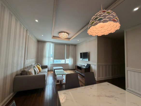 Cho thuê căn hộ Léman Luxury 3PN nội thất cao cấp tầng cao view Dinh Độc Lập