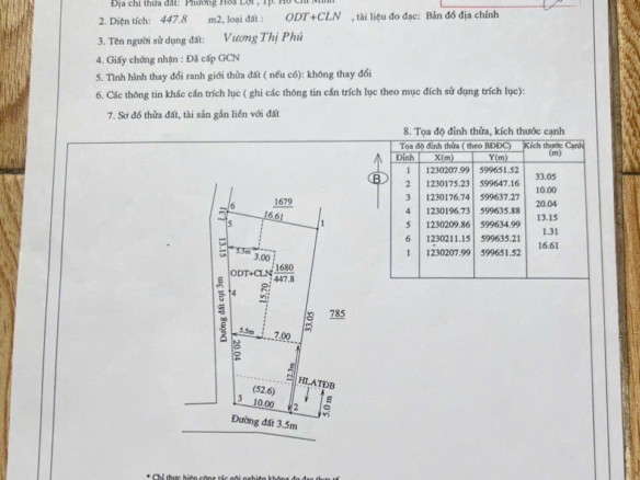 Bán đất biệt thự góc 2 mặt tiền 450m2 sát Vành Đai 4, Hòa Lợi, Bến Cát giá tốt SHR