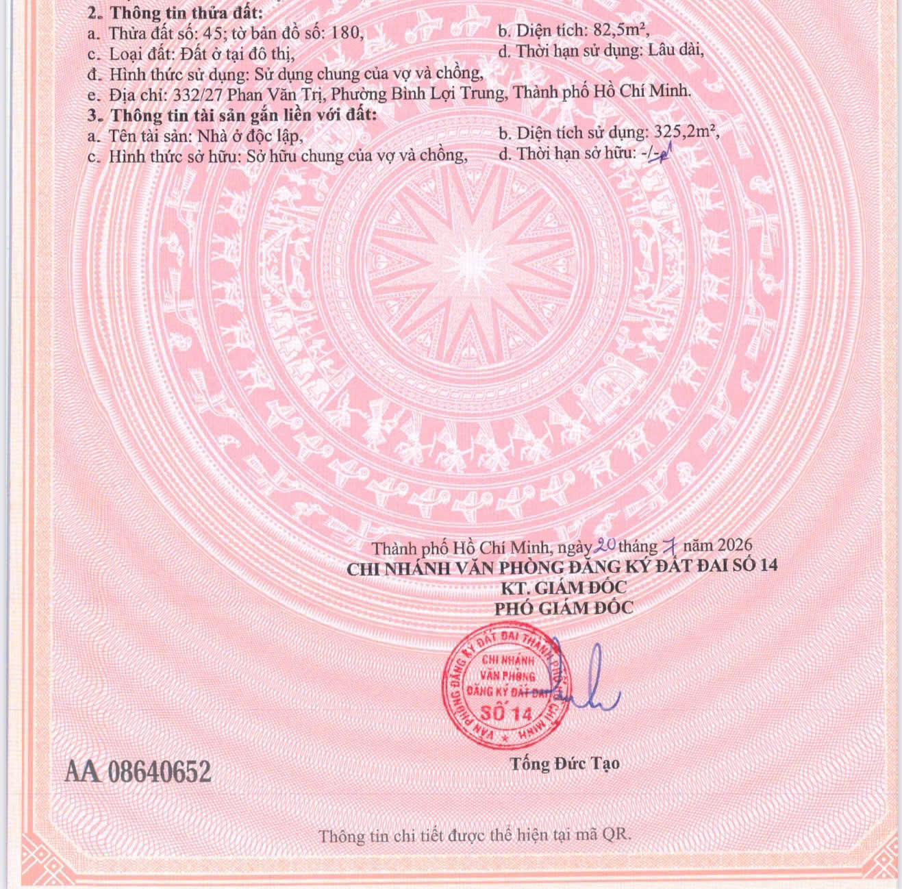 Bán tòa nhà căn hộ dịch vụ hẻm 332 Phan Văn Trị, Bình Thạnh đang cho doanh thu 1.2 tỷ/năm