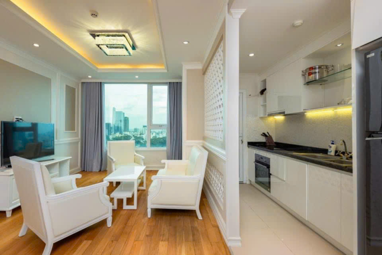 Cho thuê căn hộ Léman Luxury 2PN nội thất Tân Cổ Điển vô cùng sang trọng