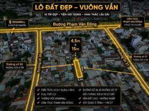 Bán đất 4.5X15 HXH đường 26 – khu bên sông trục Phạm Văn Đồng, HBC, TC