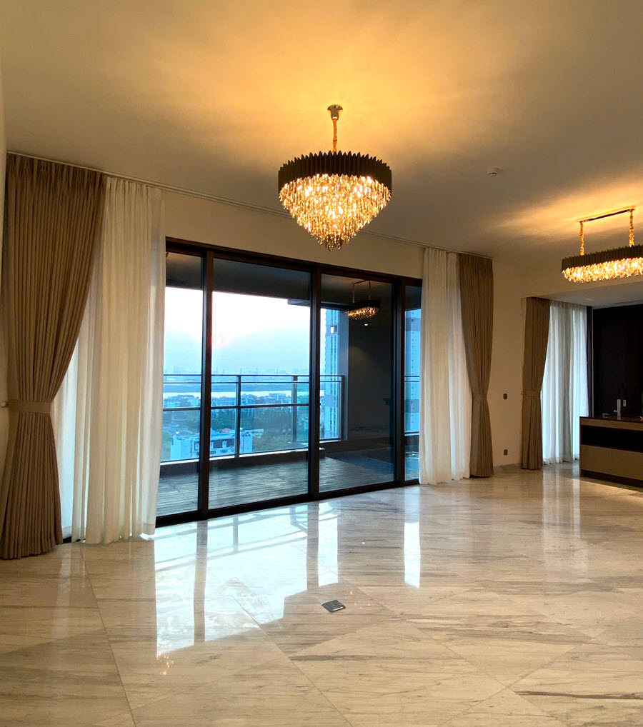 Cho thuê căn hộ 6 sao DEFINE Q2 4PN nội thất cơ bản với hồ bơi và thang máy riêng