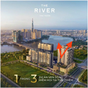 Cho thuê căn hộ The River Thủ Thiêm 3PN view sông & Landmark 81